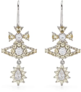 Vivienne Westwood Masha Earrings Platinum/yellow Geel