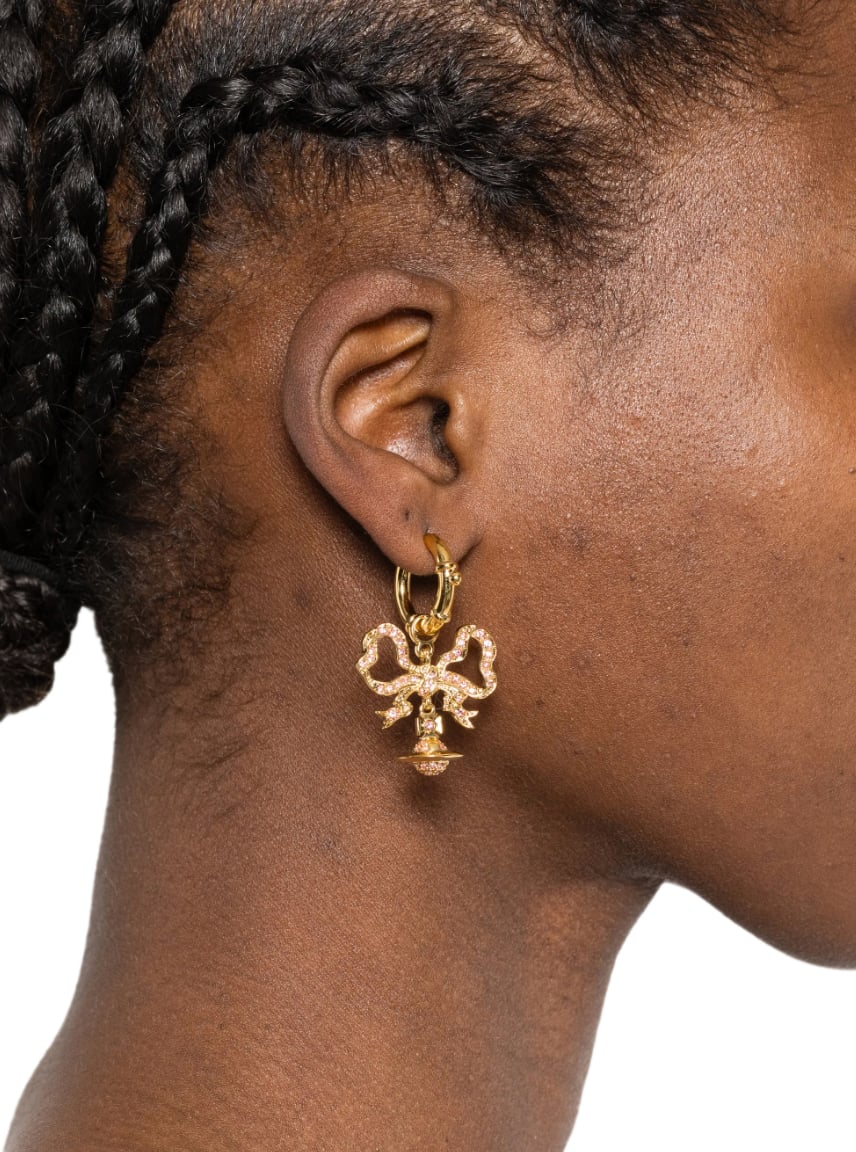 Vivienne Westwood Florindella Earrings Gold / Light Rose Roze