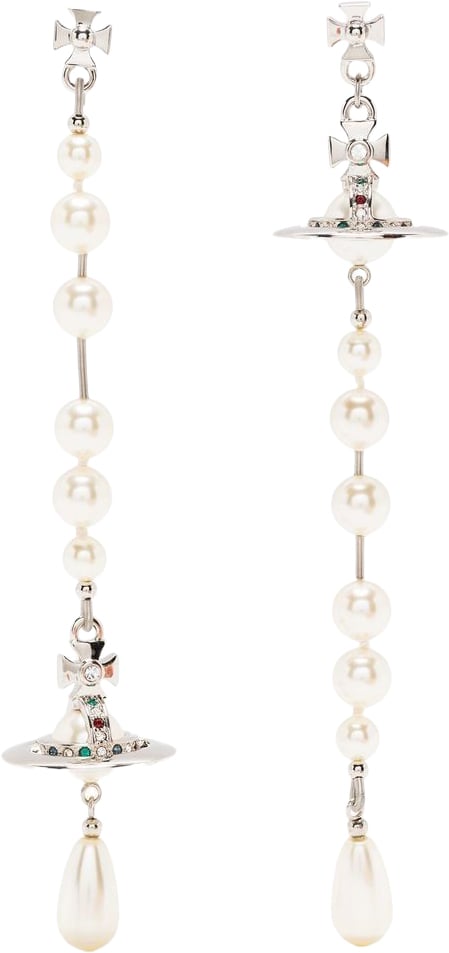 Vivienne Westwood Bijoux Platinum/Pearl Zilver