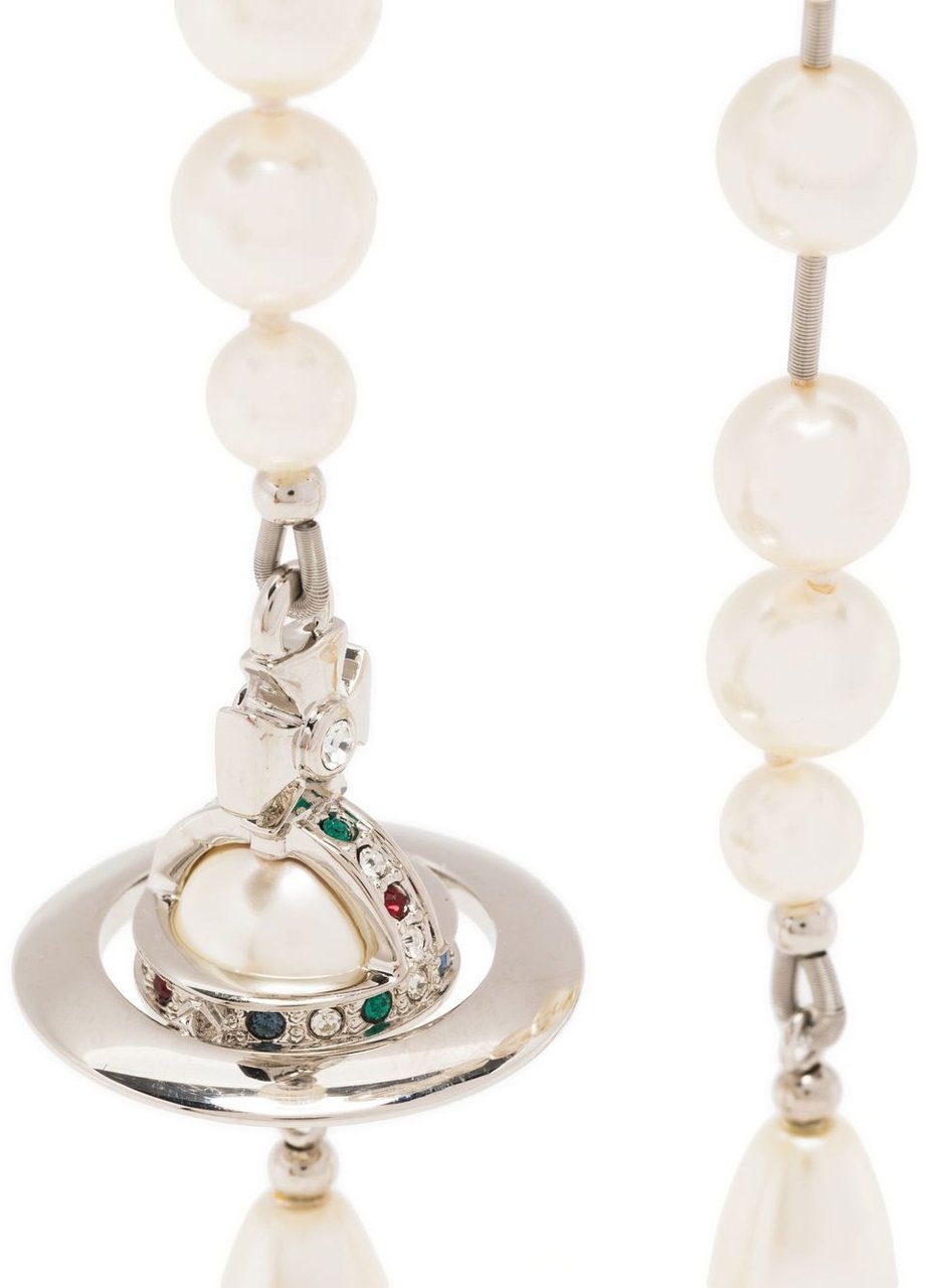 Vivienne Westwood Bijoux Platinum/Pearl Zilver