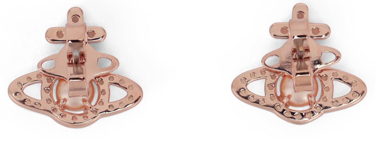 Vivienne Westwood Olympia earrings with decorative crystals Goud