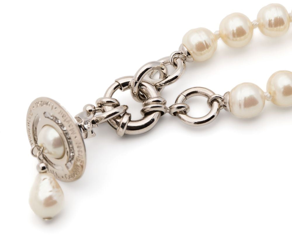 Vivienne Westwood Bijoux Platinum/Pearl Wit
