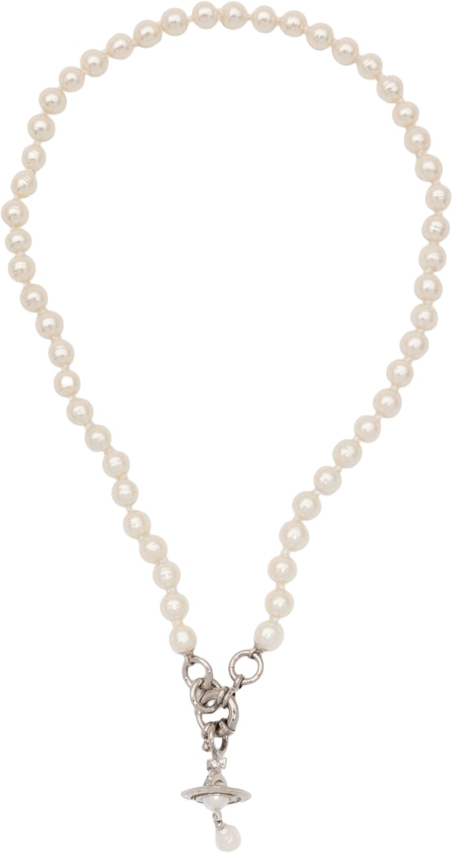 Vivienne Westwood Bijoux Platinum/Pearl Wit