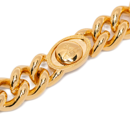 Vivienne Westwood Neysa Chain Necklace Gold White Wit