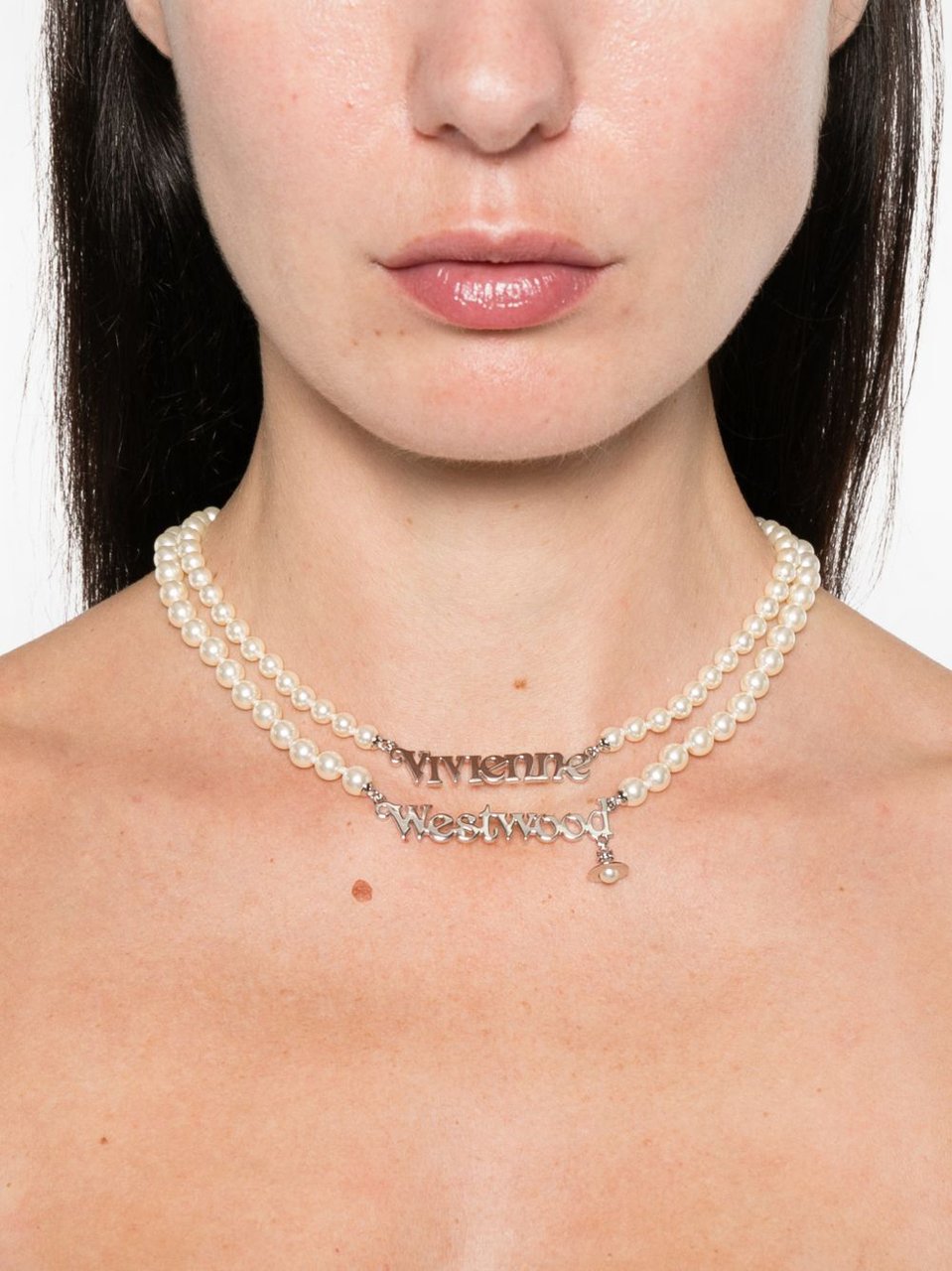 Vivienne Westwood Bijoux Platinum/Pearl Wit
