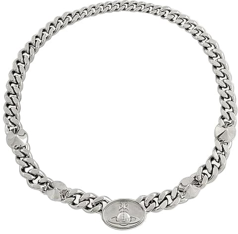 Vivienne Westwood MAN. CHESTER LARGE NECKLACE PLATINUM Zilver