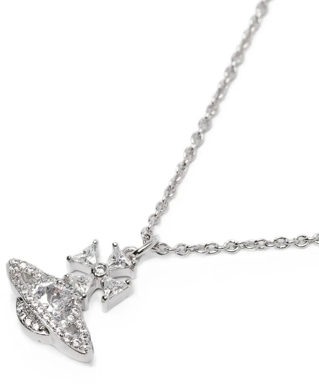 Vivienne Westwood Mila Pendant Platinum / White Wit