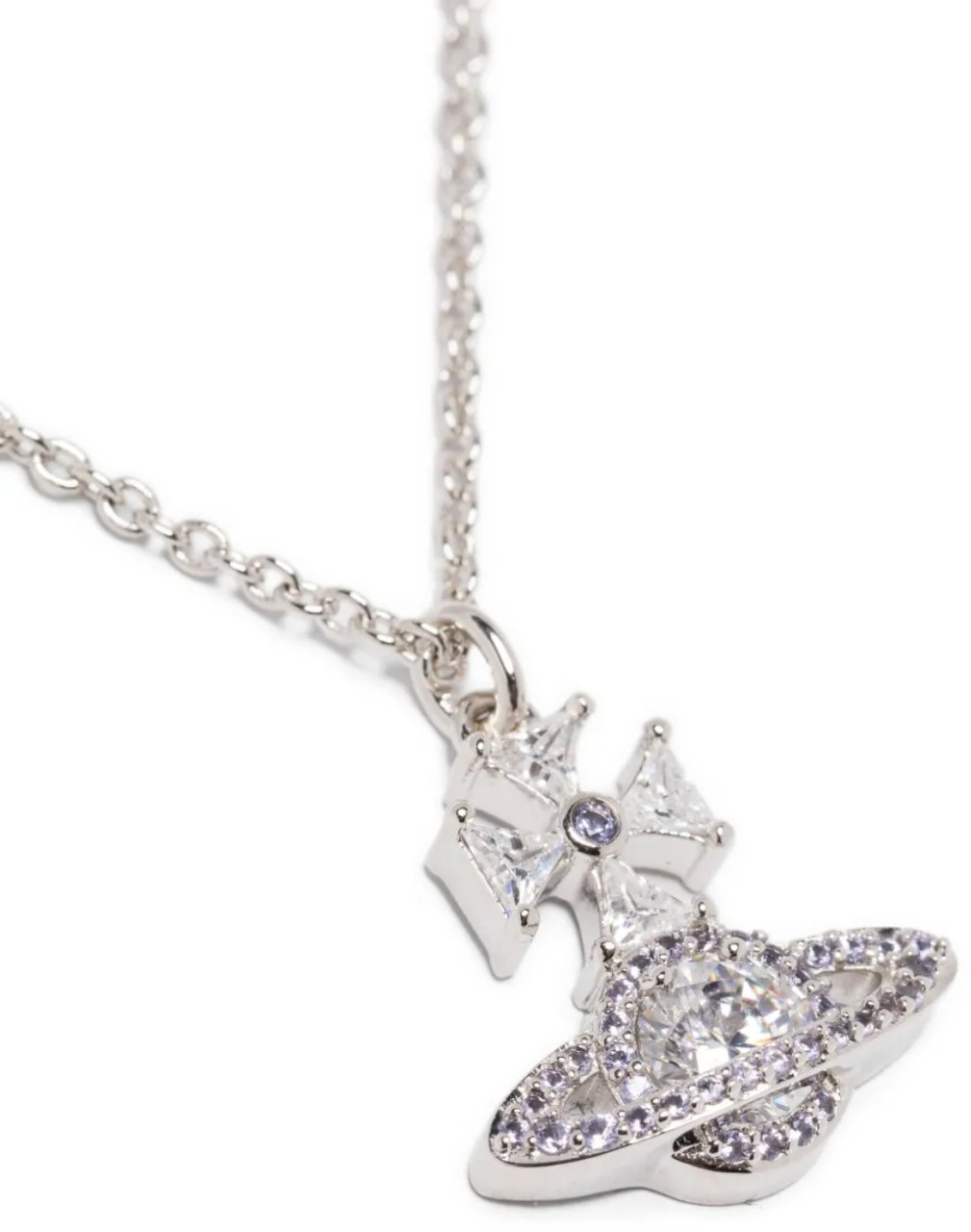 Vivienne Westwood Mila Pendant Platinum White Wit