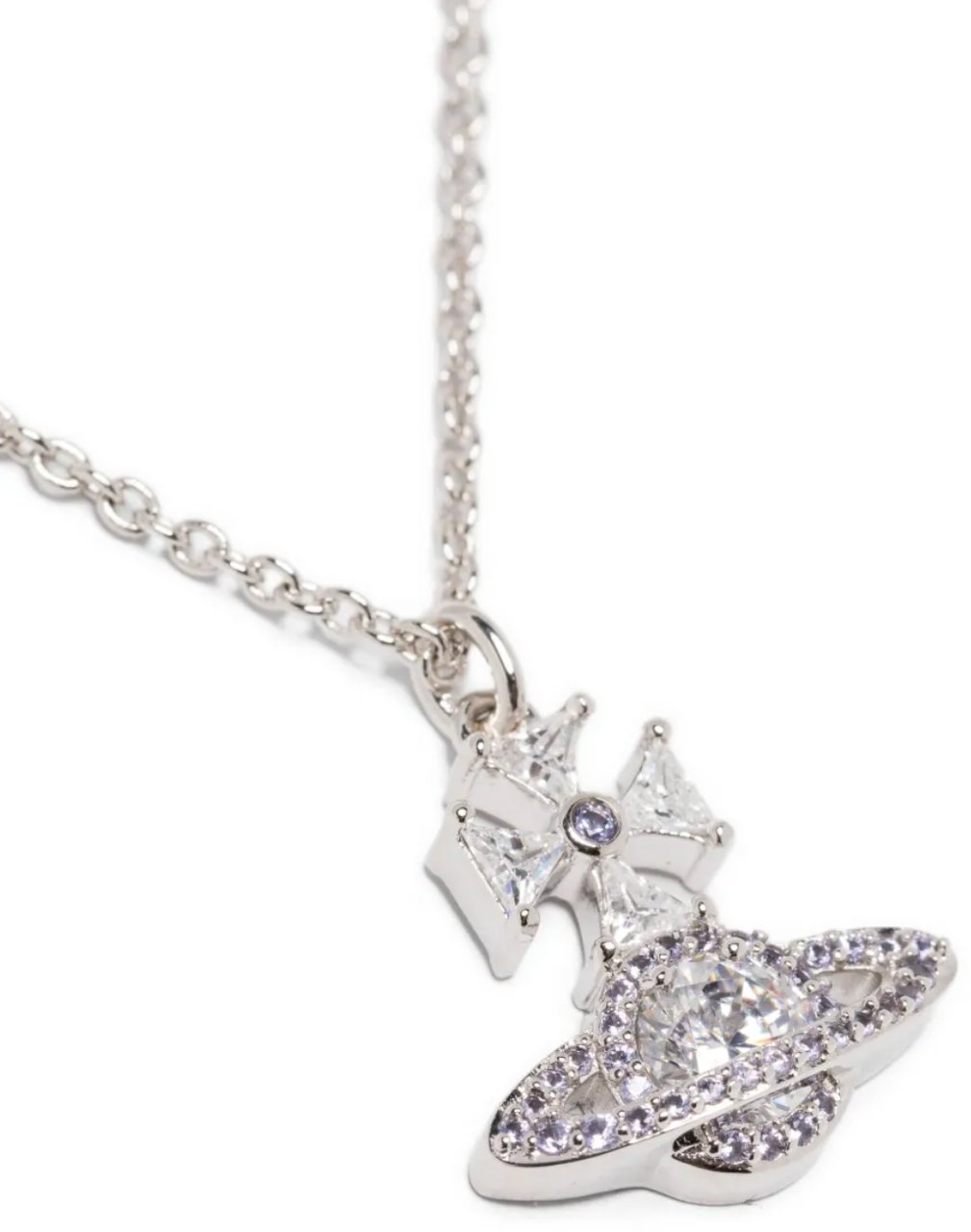 Vivienne Westwood Mila Pendant Platinum White Wit