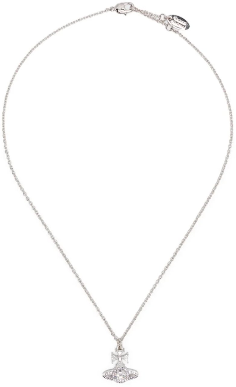 Vivienne Westwood Mila Pendant Platinum White Wit