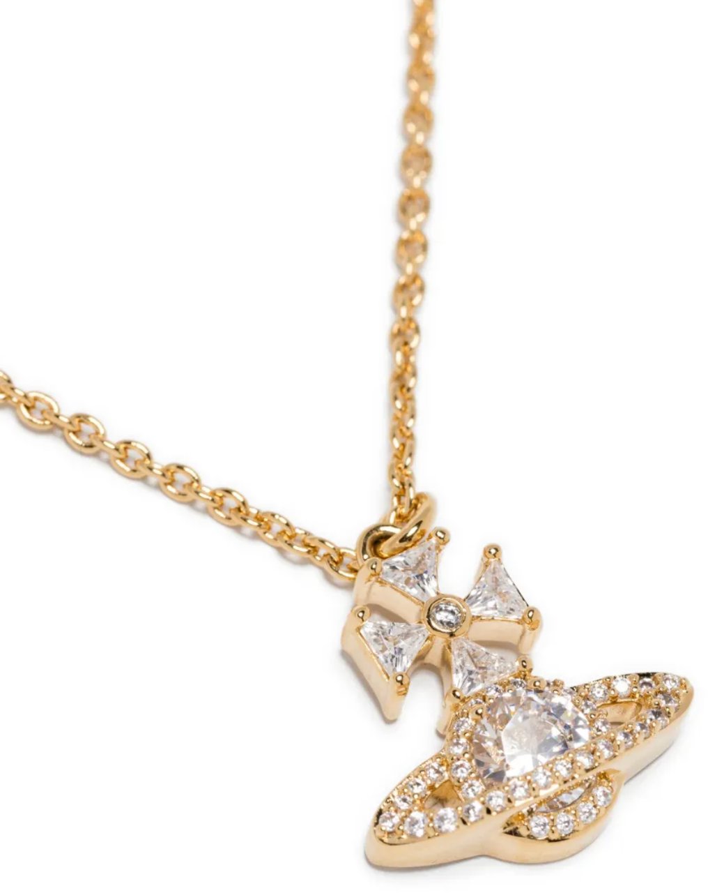 Vivienne Westwood Mila Pendant Gold White Wit