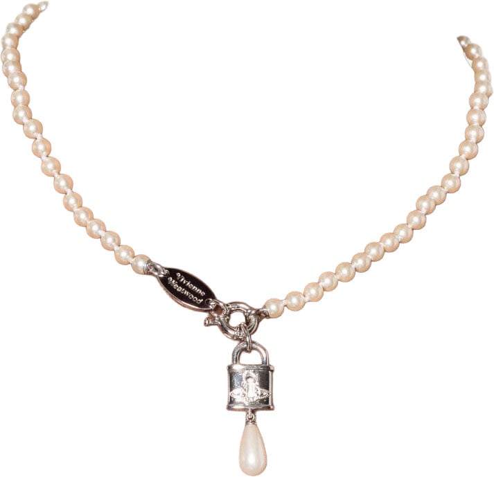 Vivienne Westwood Bijoux Platinum/Pearl Wit