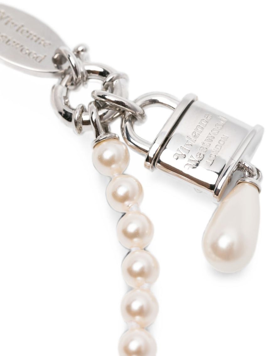 Vivienne Westwood Bijoux Platinum/Pearl Wit