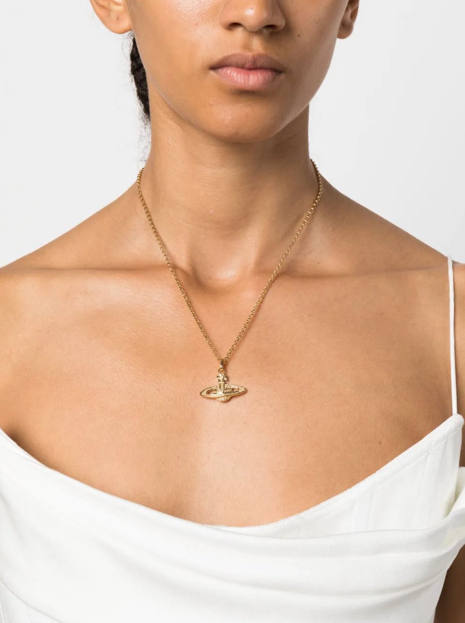 Vivienne Westwood Mini Bas Relief Pendant Gold Divers
