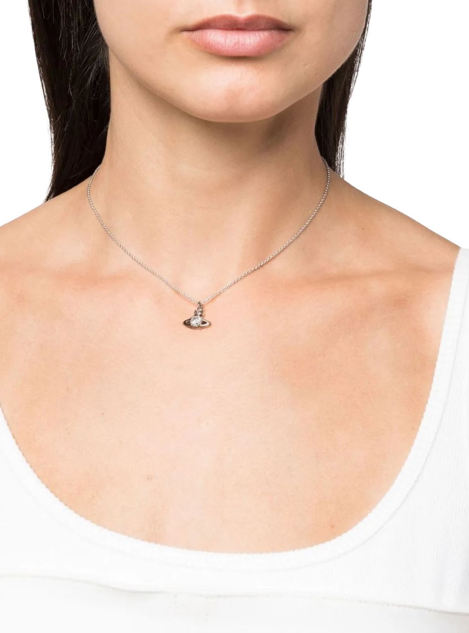Vivienne Westwood Reina Pendant Platinum White Wit