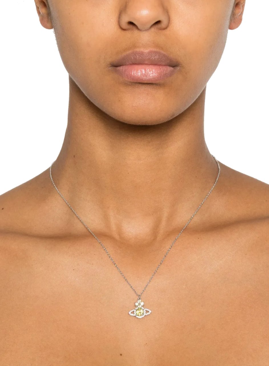 Vivienne Westwood Valentina Orb Pendant Platinum/yellow Geel