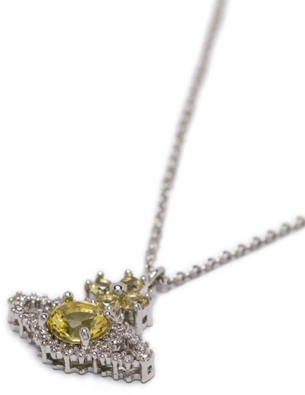 Vivienne Westwood Valentina Orb Pendant Platinum/yellow Geel