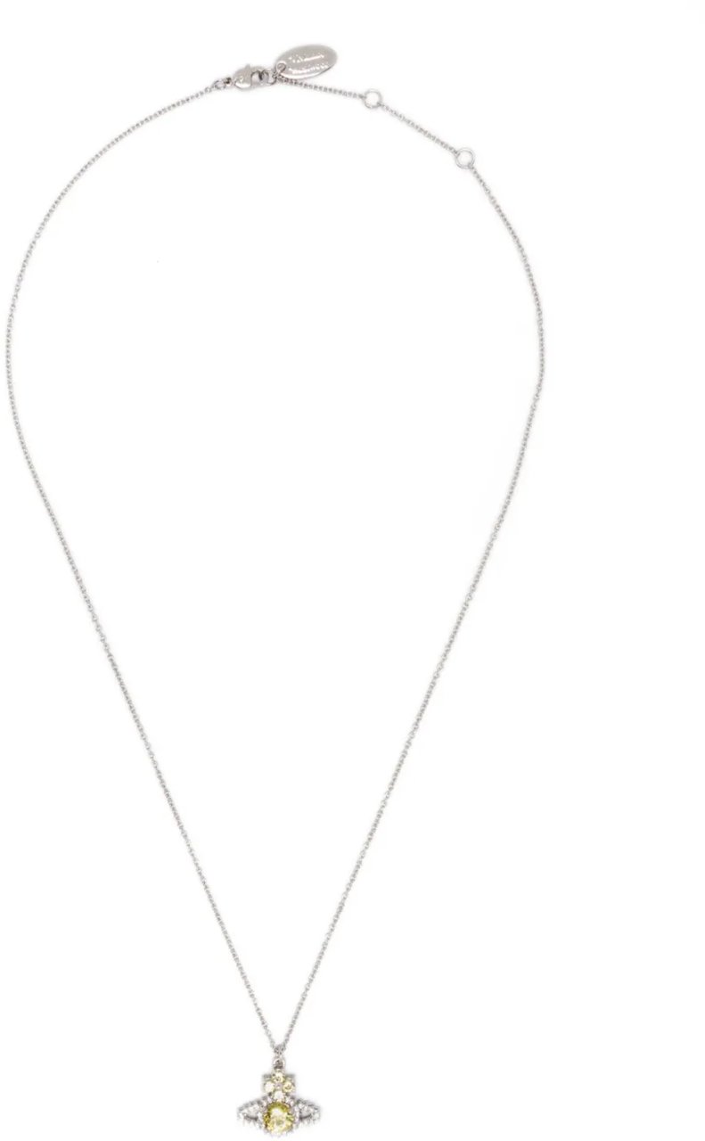 Vivienne Westwood Valentina Orb Pendant Platinum/yellow Geel