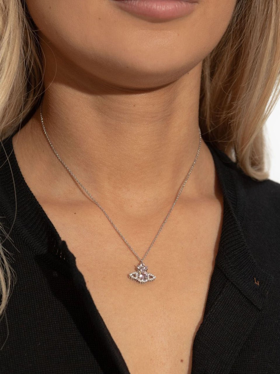 Vivienne Westwood Bijoux Platinum/Pink Zilver