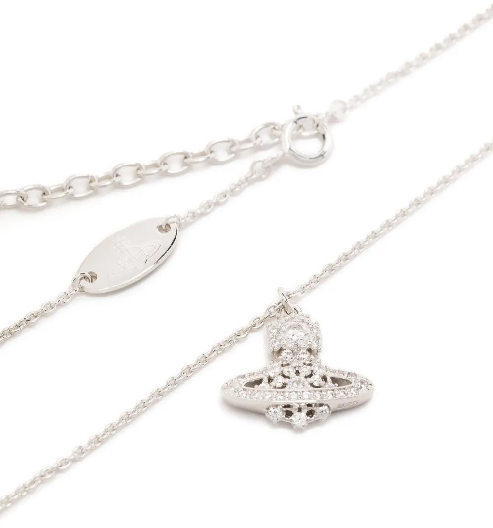 Vivienne Westwood Narcissa Pendant Platinum White Wit