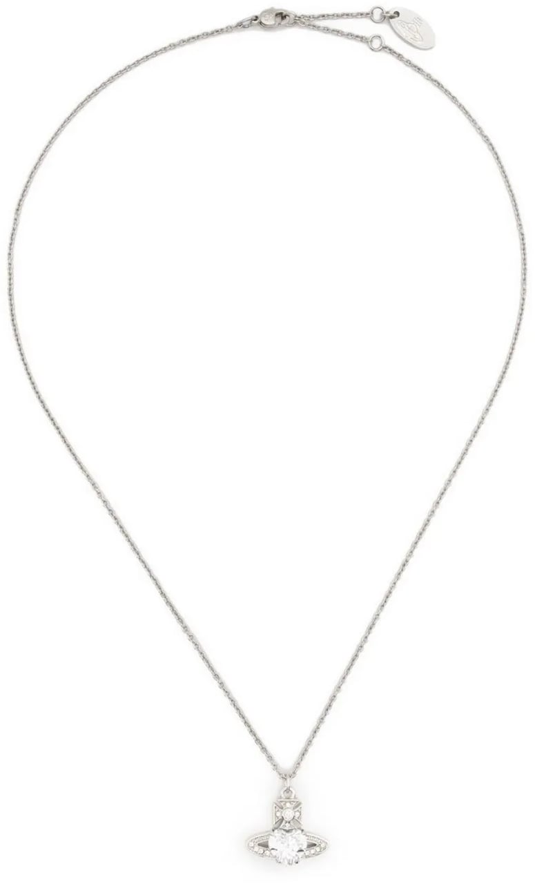 Vivienne Westwood Ariella Pendant Platinum White Cz Crystal Wit