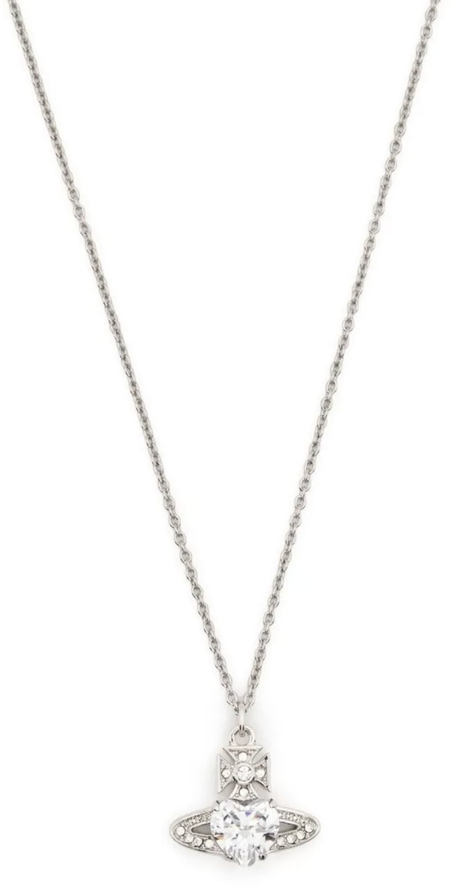 Vivienne Westwood Ariella Pendant Platinum White Cz Crystal Wit
