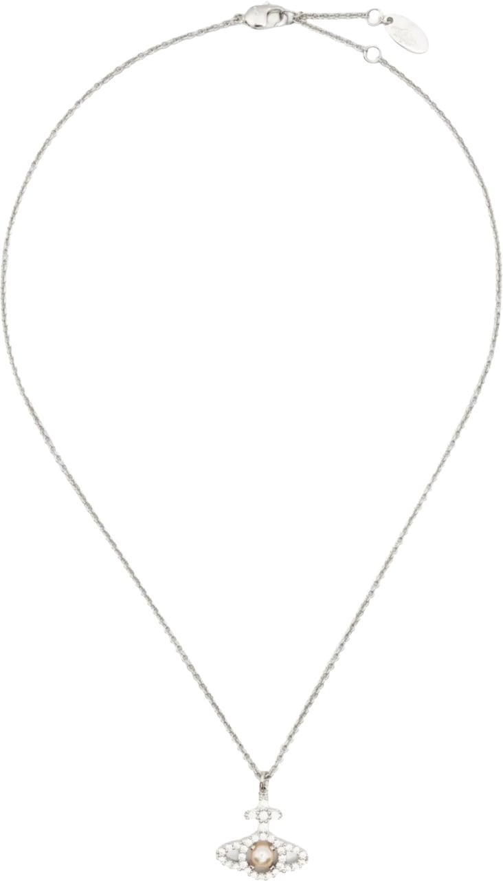Vivienne Westwood Olympia Pearl Pendant Platinum Creamrose Divers