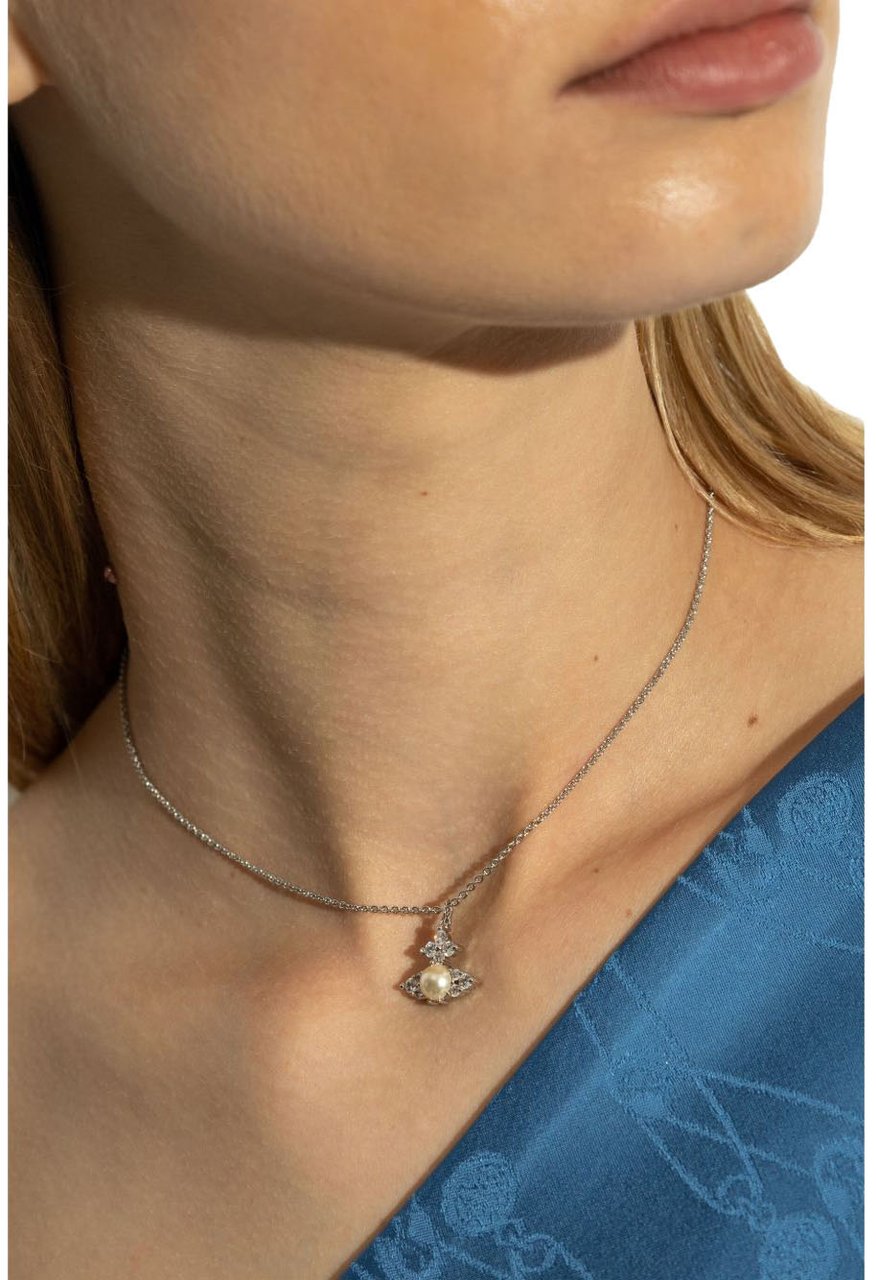 Vivienne Westwood Bijoux Platinumwhitecreamrose Wit