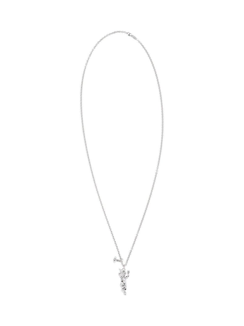 Vivienne Westwood Artistic Silver-Plated Brass Satyr Pendant Necklace Zilver