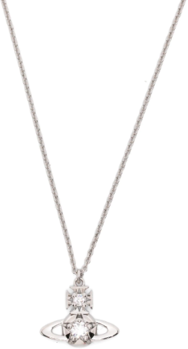 Vivienne Westwood Lee Orb Pendant Platinum White Wit
