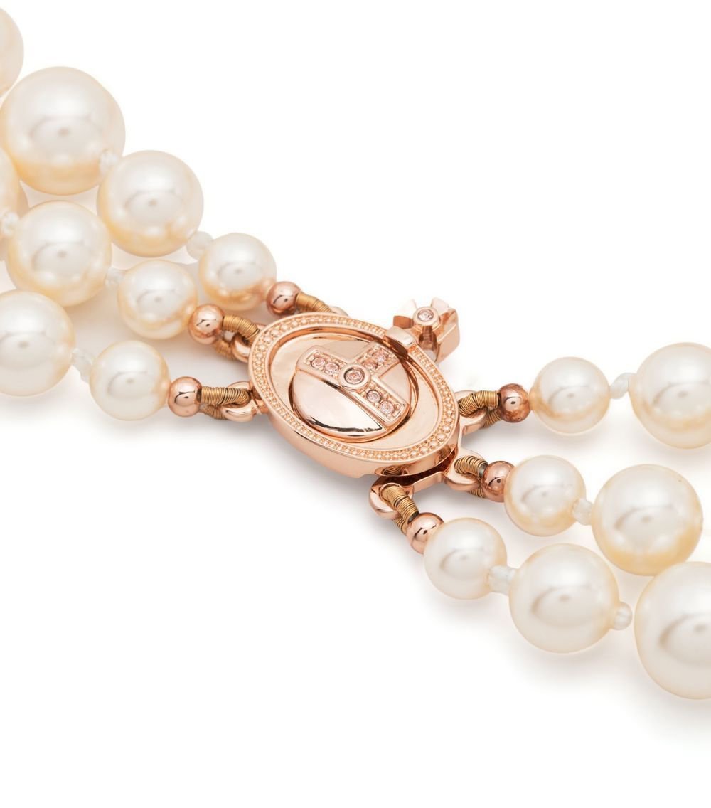 Vivienne Westwood Bijoux Pink Gold/Creamrose Roze