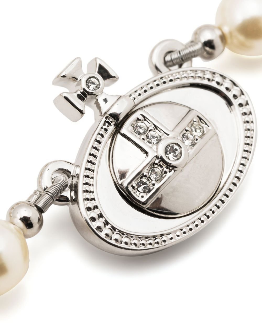 Vivienne Westwood Bijoux Platinum/Pearl Wit
