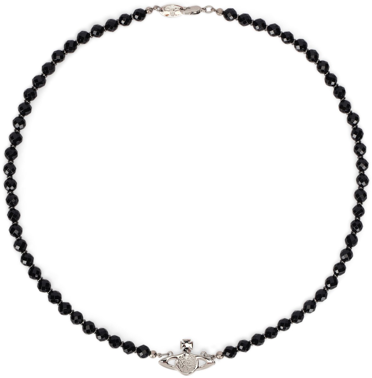 Vivienne Westwood Chocker Messaline with decorative crystals Zwart