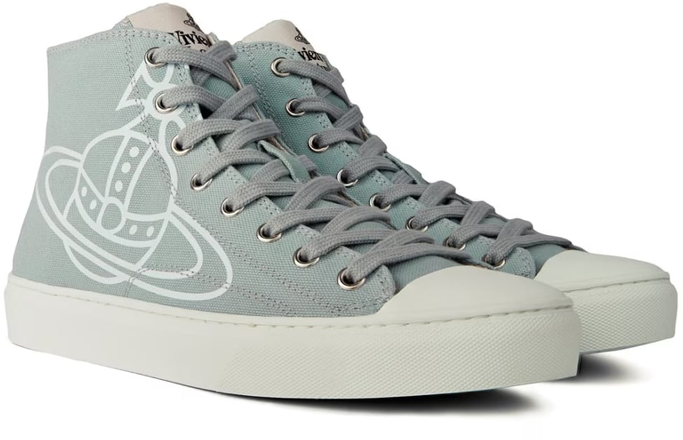 Vivienne Westwood Plimsoll Logo High-top Sneakers Grijs
