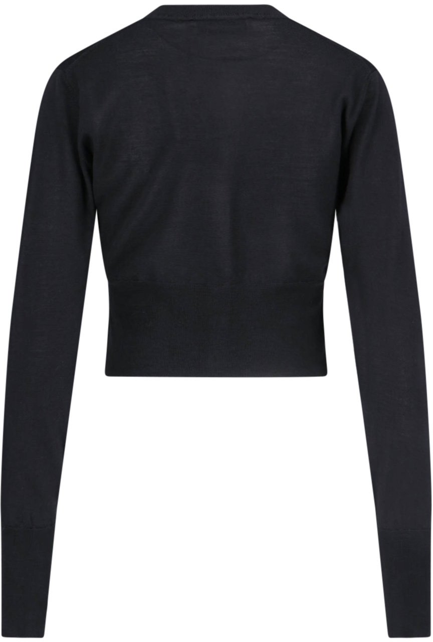 Vivienne Westwood Logo Crop Cardigan – Black Zwart