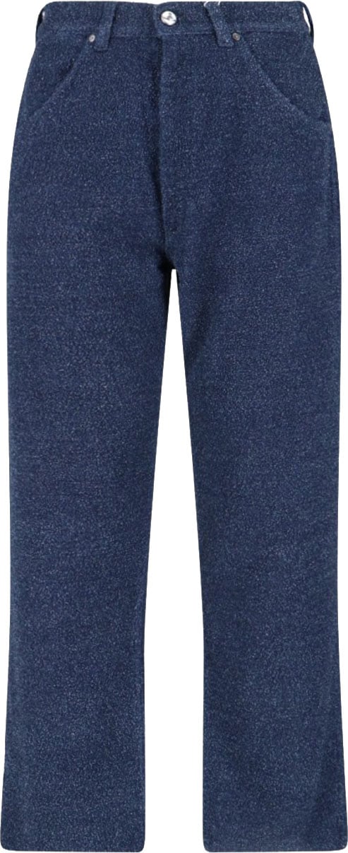 Vivienne Westwood Straight-Leg Trousers With Textured Fabric Blauw