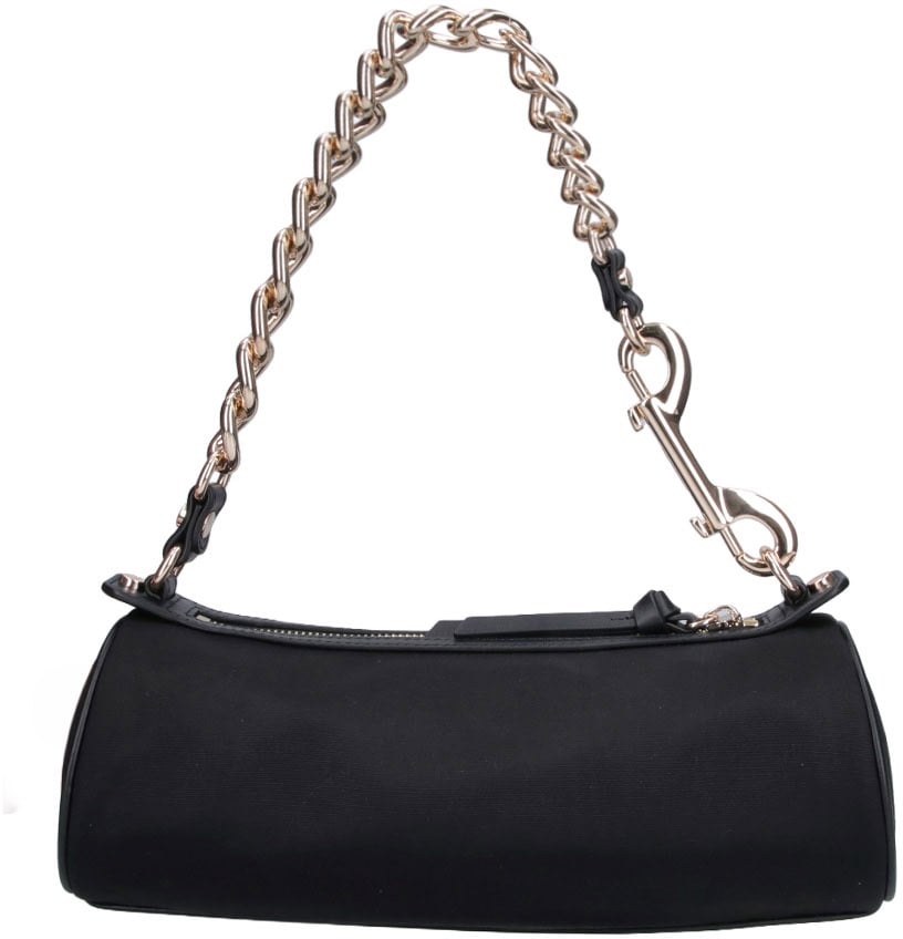 Vivienne Westwood Black Cindy Cylinder Viscose Shoulder Bag Zwart