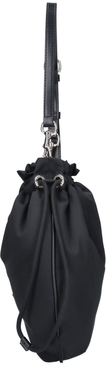 Vivienne Westwood Black Orb Drawstring Fabric Pouch Zwart