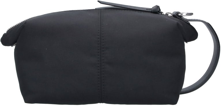 Vivienne Westwood Black Wash Bag Fabric Zip Pouch Zwart