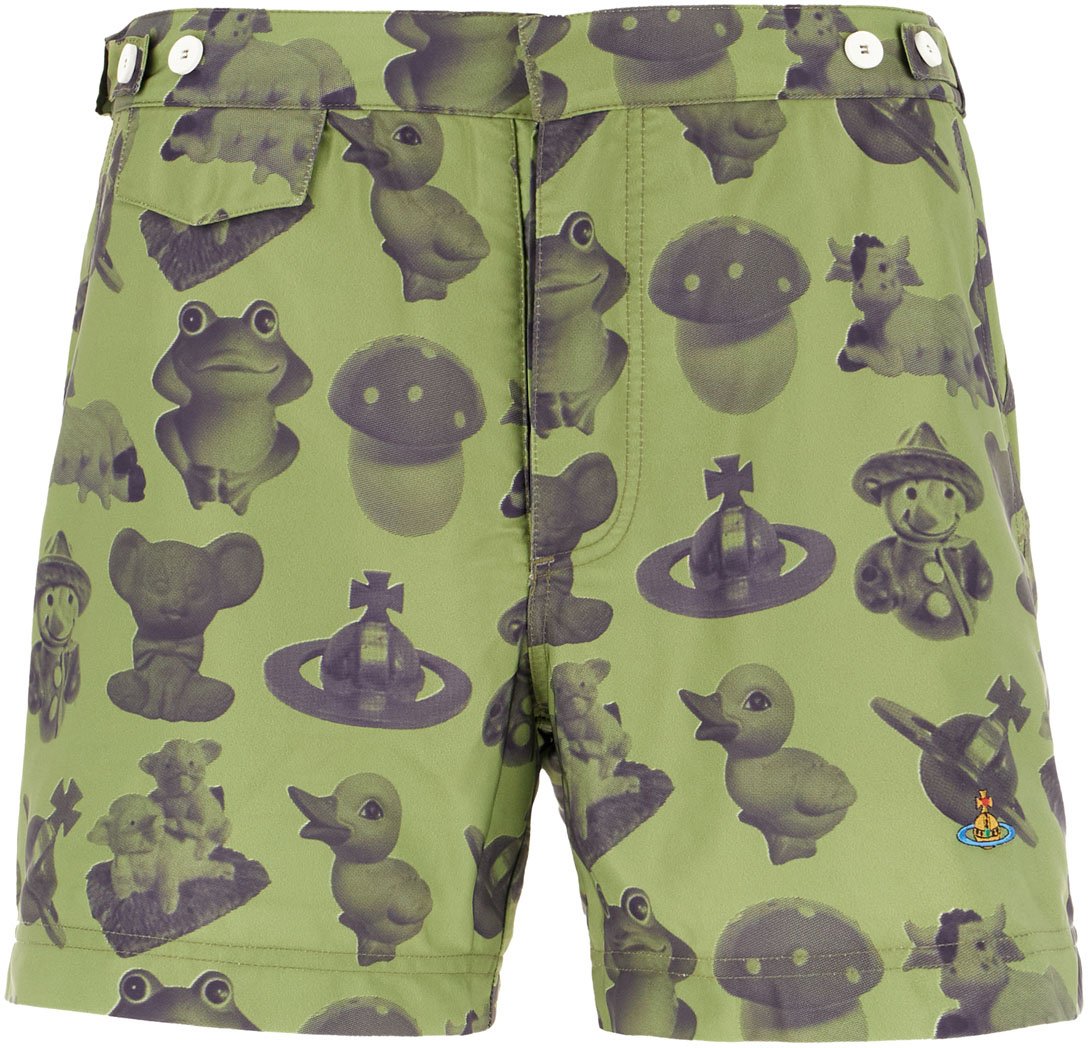 Vivienne Westwood Vivienne Westwood Printed polyester swimming shorts Divers