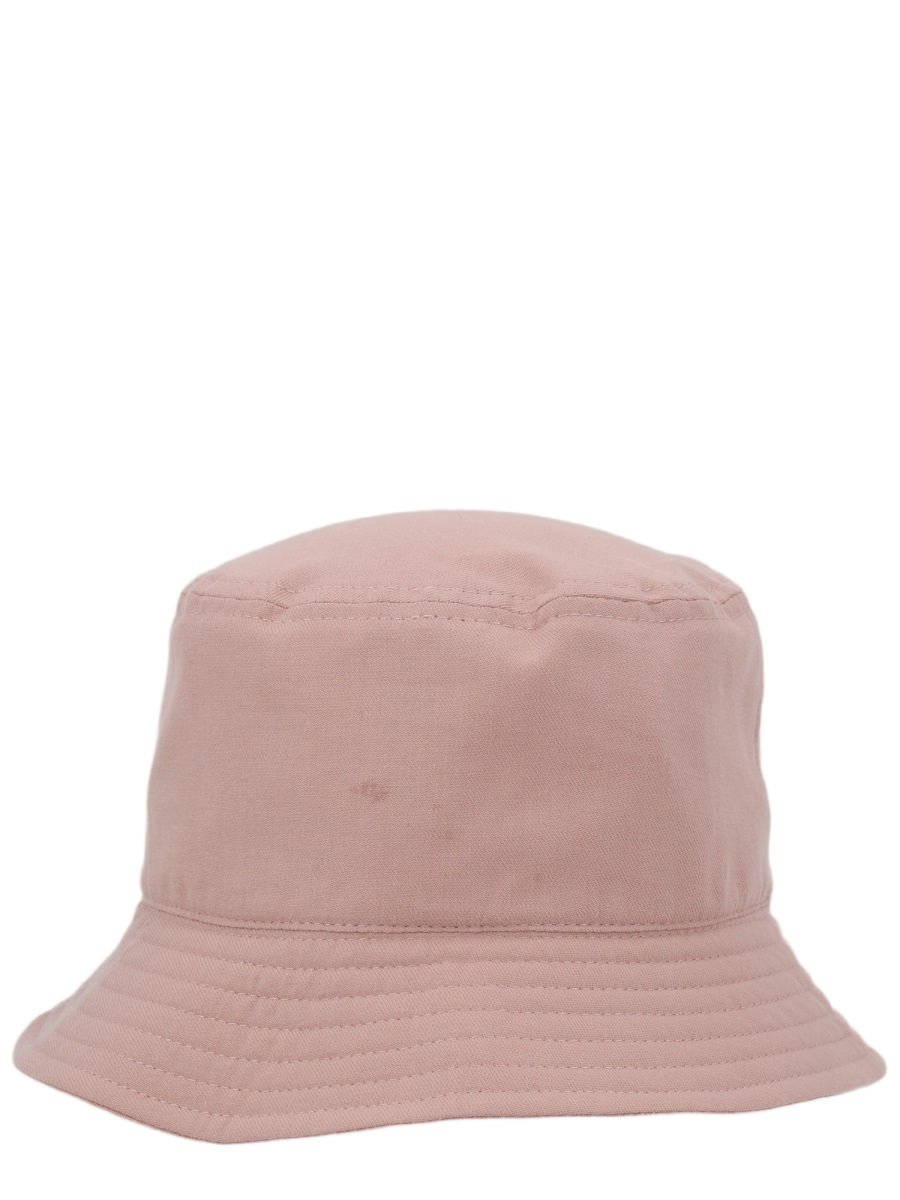 Vivienne Westwood Muted Pink Stitched Brim Cotton Hat Roze