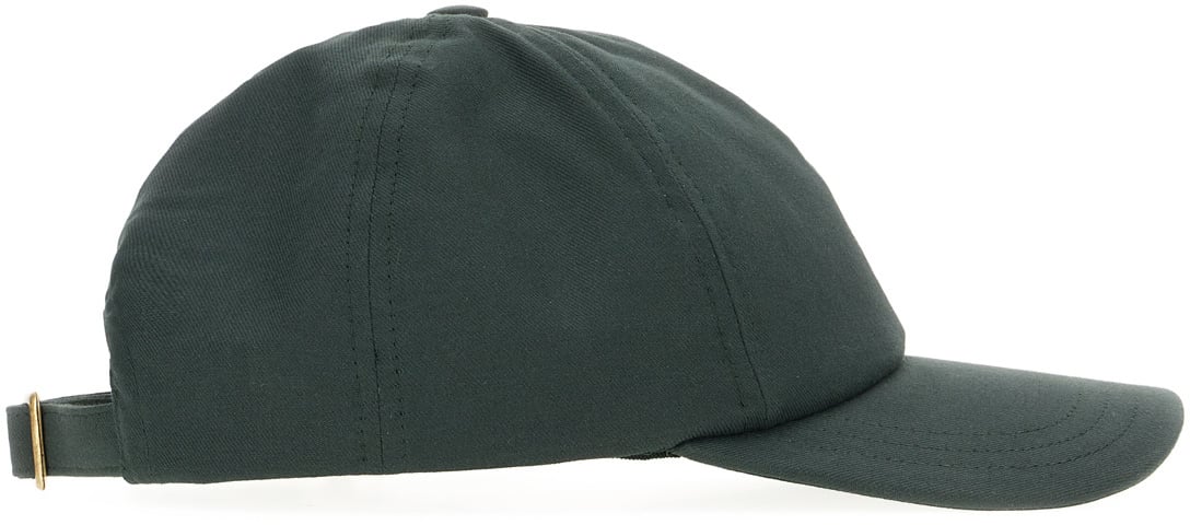 Vivienne Westwood Vivienne Westwood Bottle green cotton baseball cap Groen