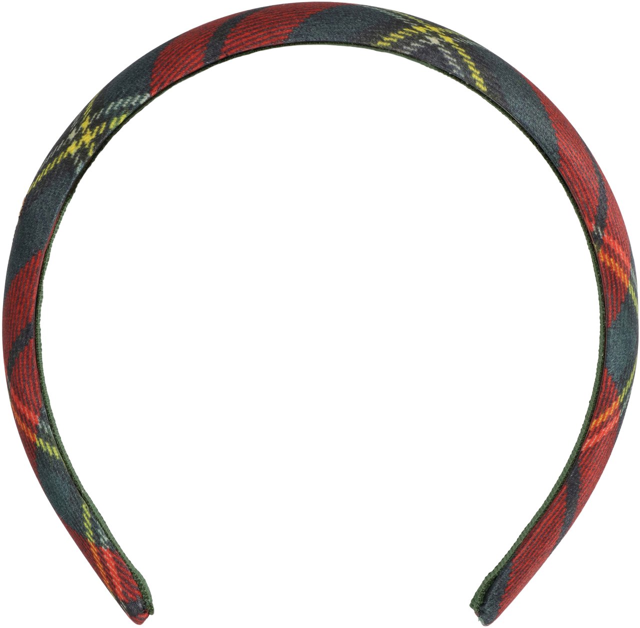 Vivienne Westwood Scarlet headband in tartan silk Divers