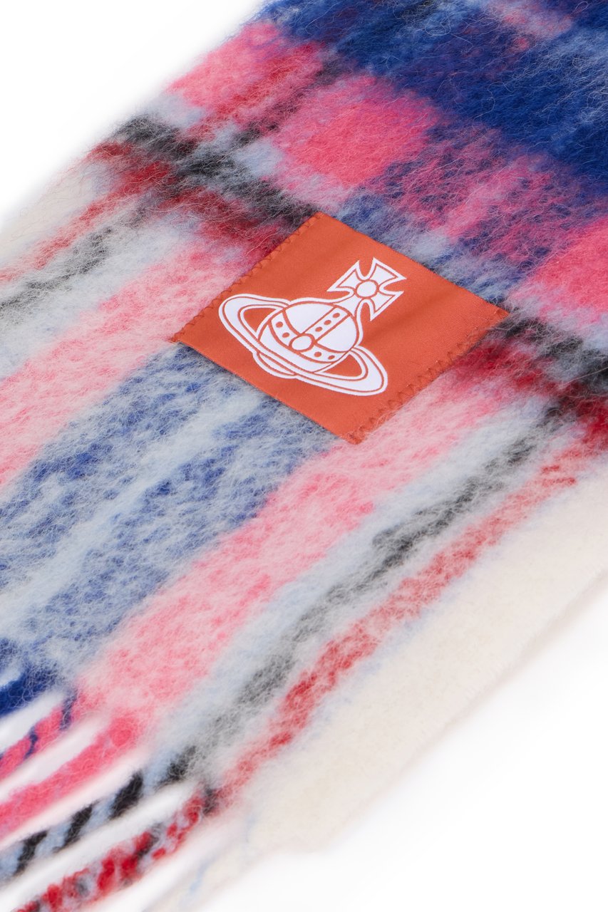 Vivienne Westwood Checkered scarf with fringes Divers