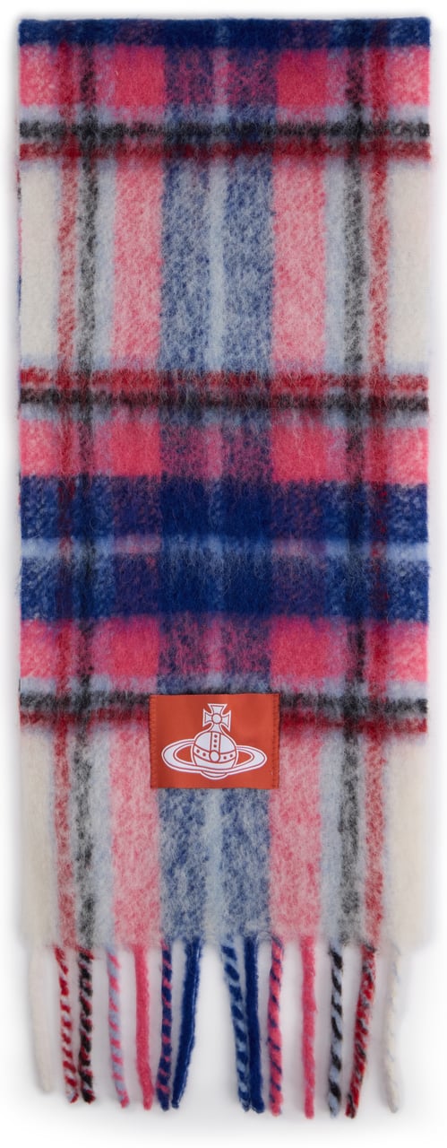 Vivienne Westwood Checkered scarf with fringes Divers