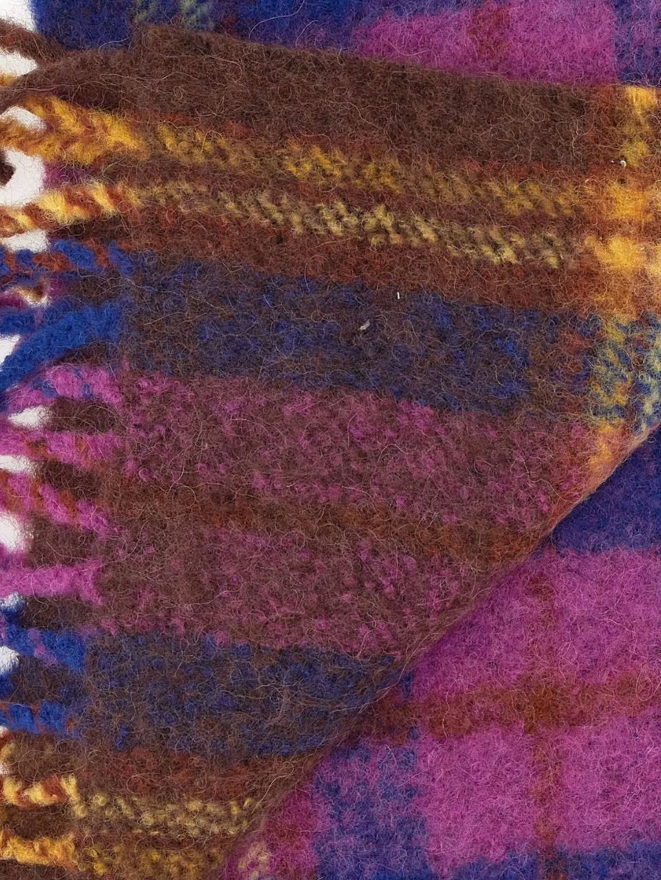 Vivienne Westwood Check Scarf Purple Divers