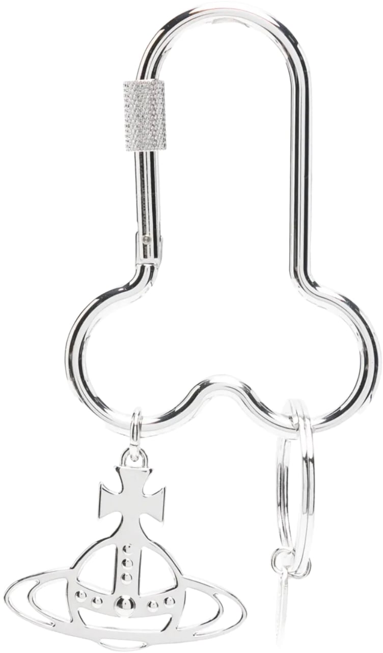 Vivienne Westwood Penis Carabiner Keyring Silver Divers