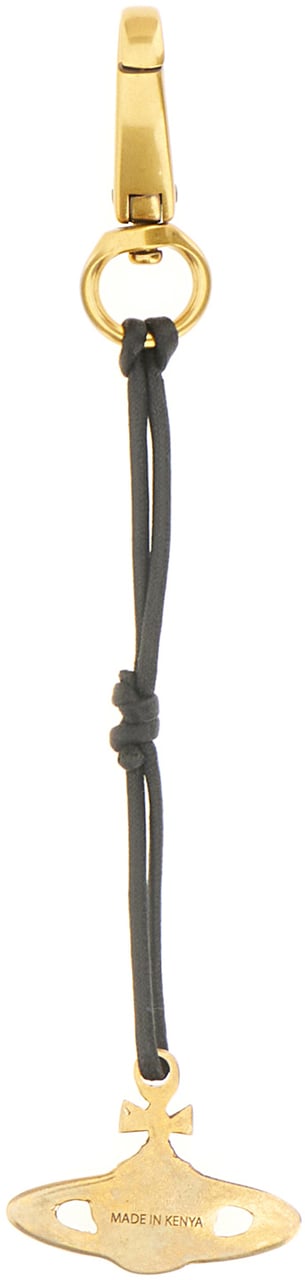 Vivienne Westwood Vivienne Westwood Two-tone metal and fabric Orb key ring Divers