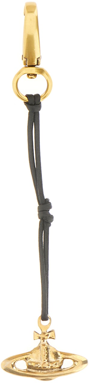 Vivienne Westwood Vivienne Westwood Two-tone metal and fabric Orb key ring Divers