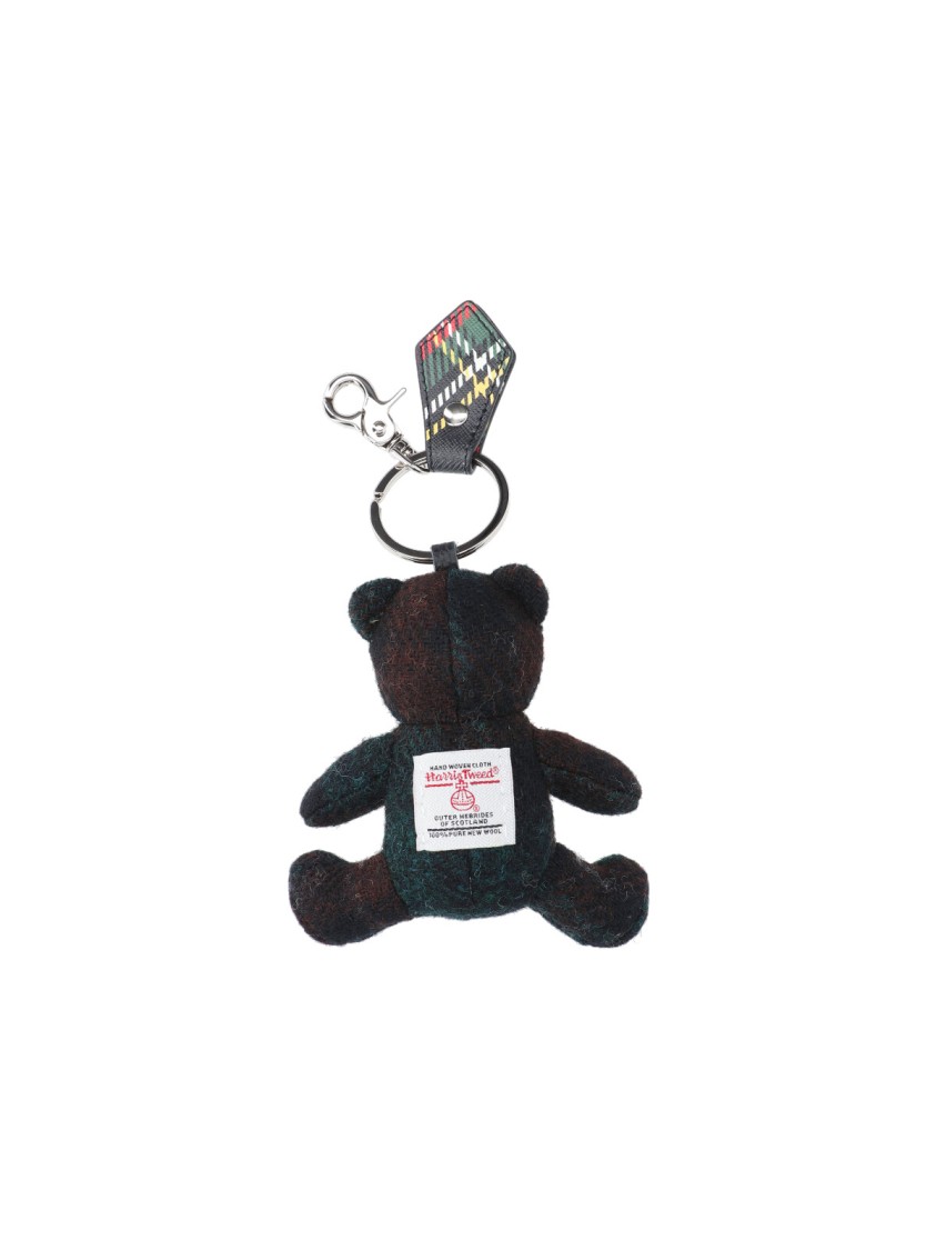 Vivienne Westwood Compact Black Keychain With Smooth Finish Zwart